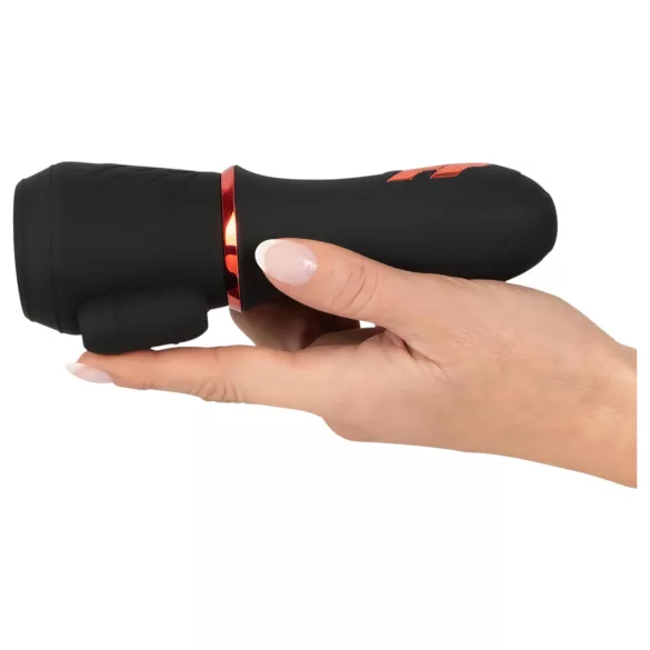 Rebel - Akku-Power, 2-Motoren Eichelvibrator (schwarz)