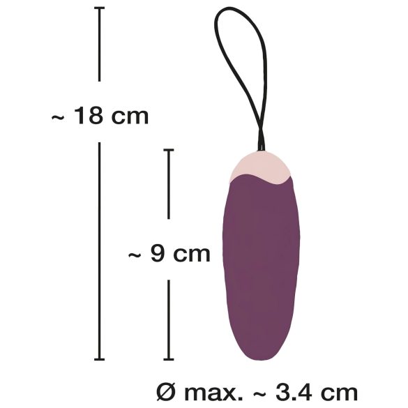 Javida Shaking Love - Funkfernbed. Stoßvibrations-Ei (lila)