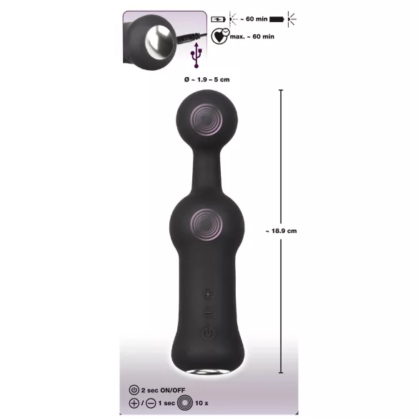 Black Velvets - Prostata-Vibrator (schwarz)