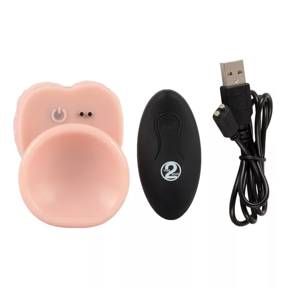 You2Toys - Medical RC - stoßender, rotierender Vibrator (naturfarben)