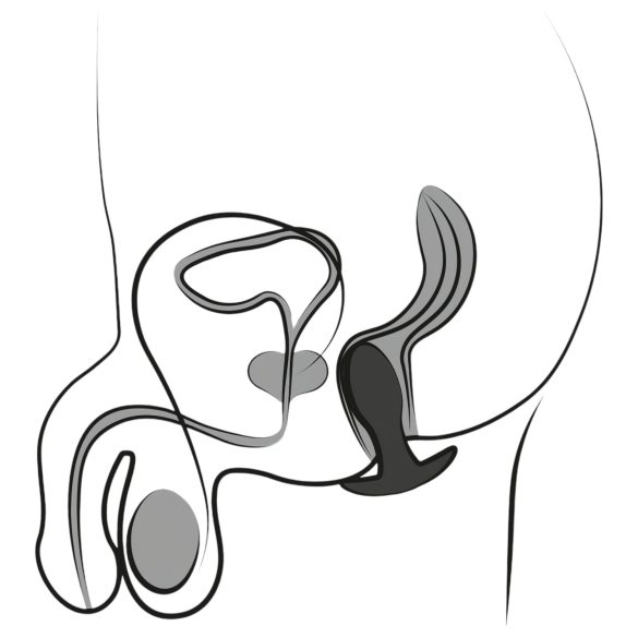 ANOS - Akku-Prostata-Vibrator, wasserdicht (schwarz)