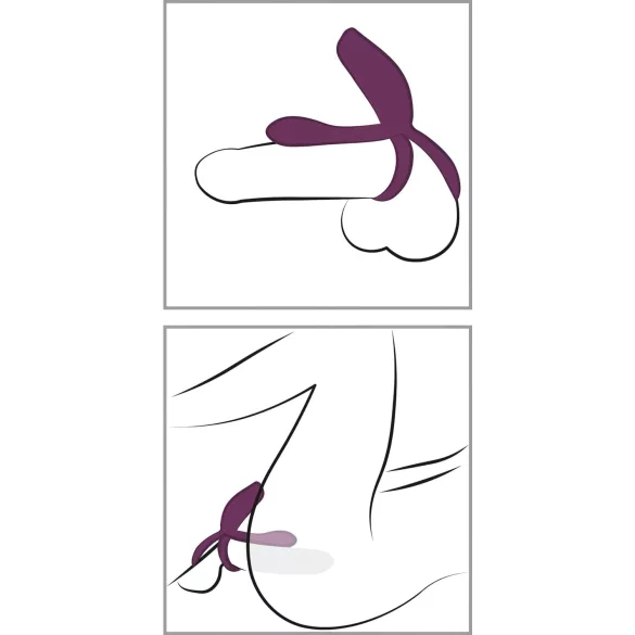 Couples Choice - Wiederaufladbarer Radio-Penisring (lila)