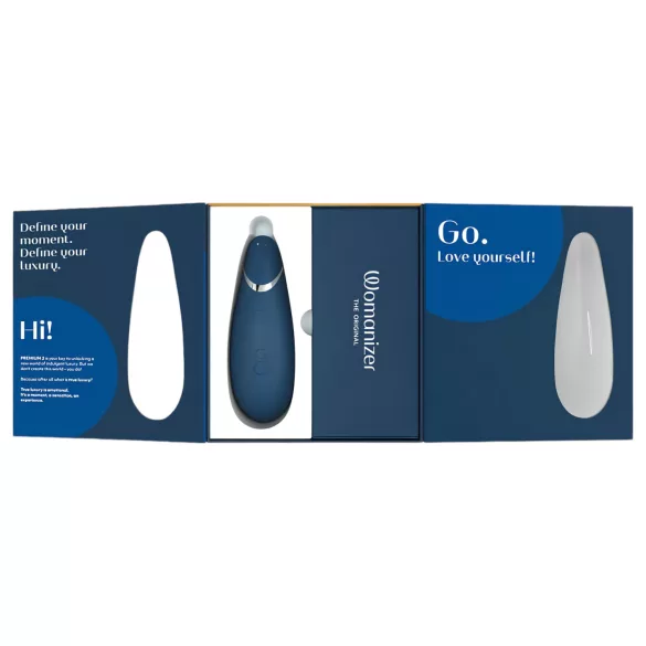 Womanizer Premium 2 - Luftstoß-Klitorisstimulator (Blau)