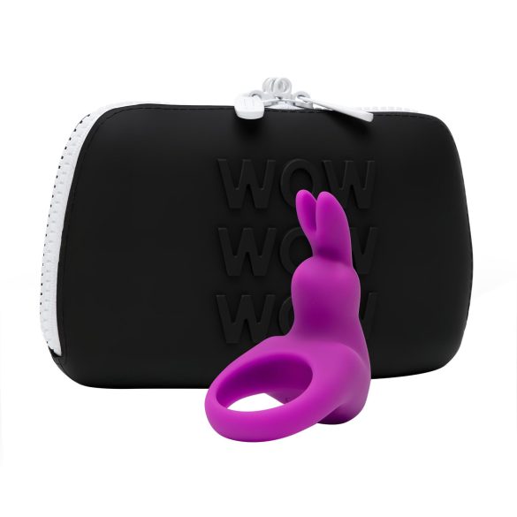 Happyrabbit Cock Kit - Vibrations-Penisring mit Aufbewahrung (lila)