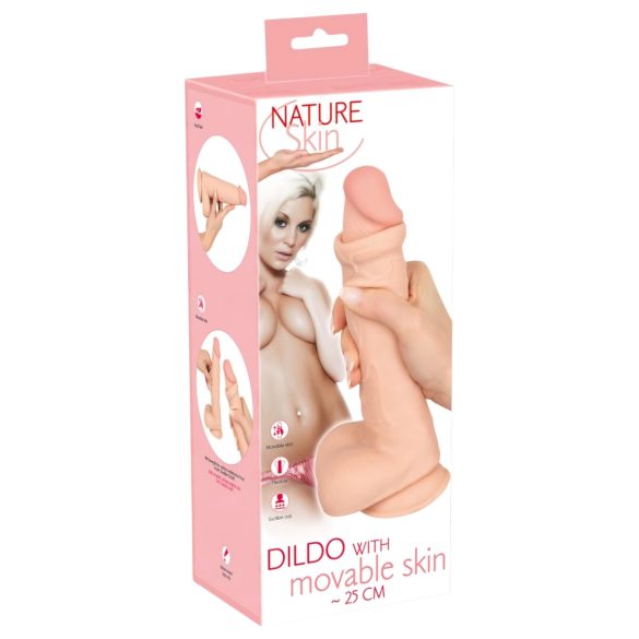 Natute Skin - Dildo mit Haut - 25cm (natur)