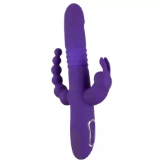   SMILE Triple - wiederaufladbarer, dreifach-armiger, drehend-stoßender Vibrator (lila)