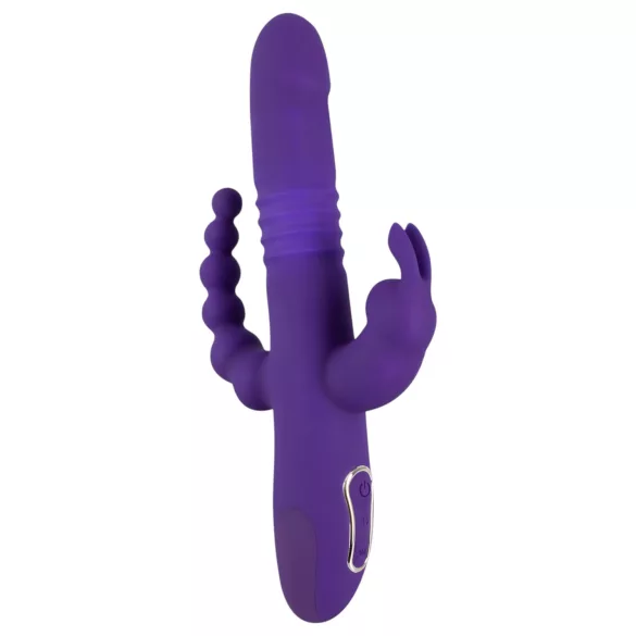 SMILE Triple - Akku Vibrator mit drei Armen, drehend und stoßend (lila)