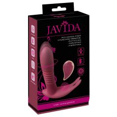   Javida RC - Funk-Vibrator für den Kitzler, 3 Funktionen (rot)