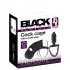 Black Velvets - Silikon Peniskäfig mit Analplug (schwarz)
