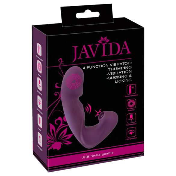 Javida - 4in1 Klitorisstimulator Vibrator (lila)