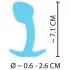 Cuties Mini Butt Plug - Silikon Analplug (blau, 2,6 cm)