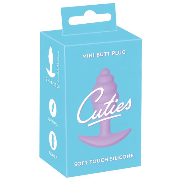 Cuties Mini Butt Plug - Silikon Analplug - lila (2,8 cm)
