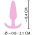 Cuties Mini Butt Plug - silikon anal Plug - rosa (2,1 cm)