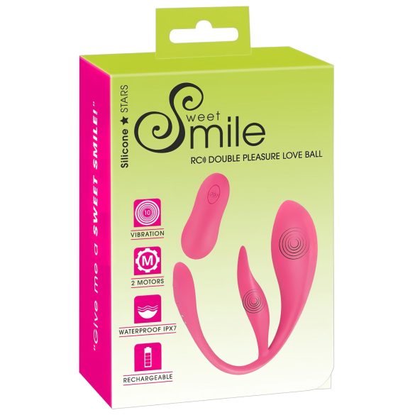 SMILE - Akku-Vibrations-Ei mit Fernbedienung (Pink)