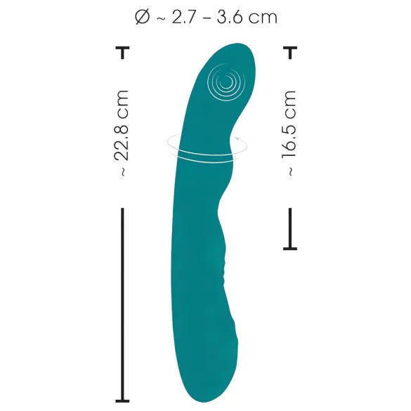 SMILE - Akku G-Punkt Vibrator, drehend, wasserdicht (grün)