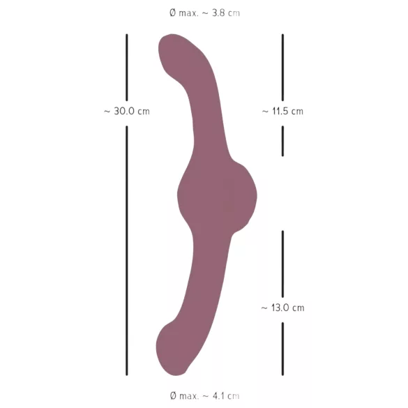You2Toys Turbo Shaker - doppelseitiger Vibrator (lila)