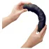 Nature Skin - naturgetreuer Vibrator (schwarz, 22 cm)
