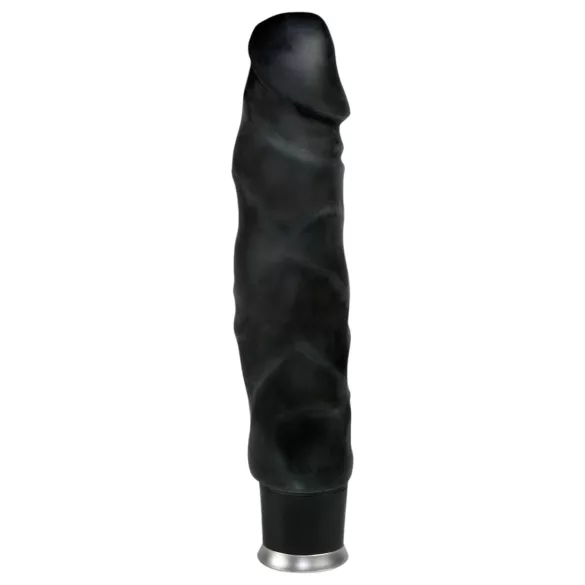 Nature Skin - naturgetreuer Vibrator (schwarz, 22 cm)