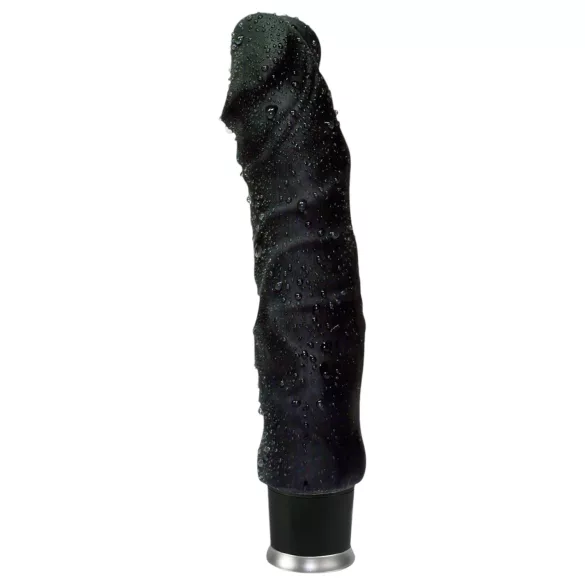 Nature Skin - naturgetreuer Vibrator (schwarz, 22 cm)