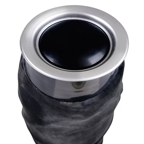 Nature Skin - naturgetreuer Vibrator (schwarz, 22 cm)
