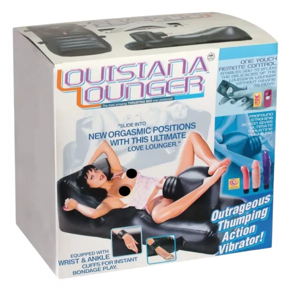 NMC - Louisiana Lounger - Sexmaschine mit eingebautem Vibrator (schwarz)
