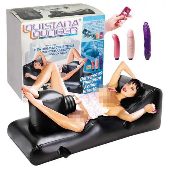 NMC - Louisiana Lounger - Sexmaschine mit eingebautem Vibrator (schwarz)
