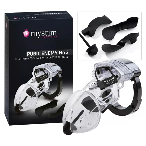 mystim Pubic Enemy No 2 - Elektro Peniskäfig