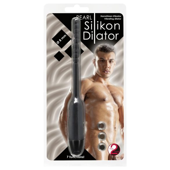 You2Toys Pearl Dilator - Perlenharnröhrenvibrator - 0,8cm (schwarz)