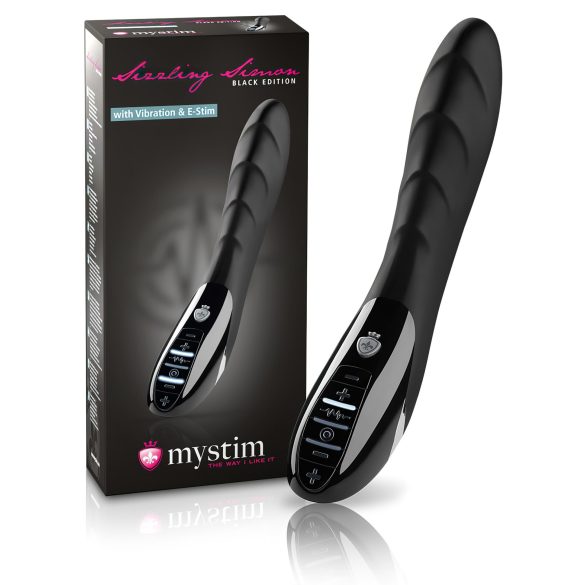 Mystim Sizzling Simon - Elektro-Stimulationsvibrator (Schwarz)