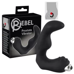 Rebel - gebogener Prostatavibrator (schwarz)