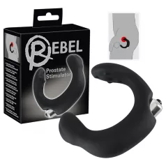 Rebel - Gebogener Prostatavibrator (schwarz)