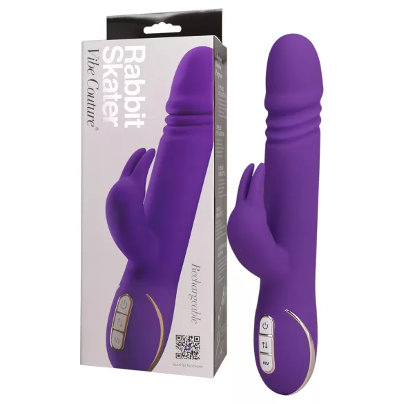 Vibe Couture Rabbit Skater - Häschen, stoßender Vibrator (lila)