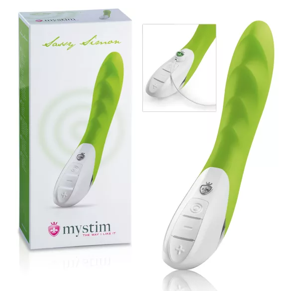 mystim Sassy Simon -  2-Motor-Vibrator (grün)
