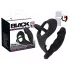 Black Velvet - Anale Vibrator mit Penis- und Hodenring (schwarz)