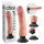 King Cock 9 Saugnapf-Vibrator (23 cm) - natur