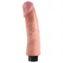 King Cock 9 Saugnapf-Vibrator (23 cm) - natur