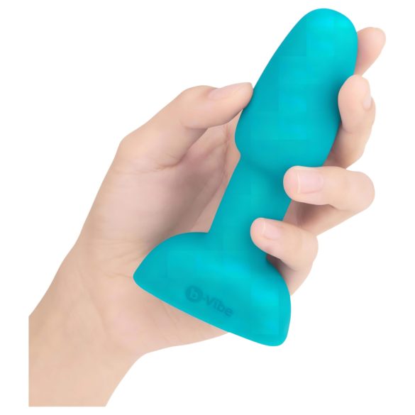 b-Vibe Rimming - Rotierender Perlen Analvibrator (Türkis)