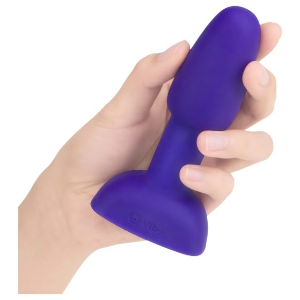 b-Vibe Rimming - Perlen-Analvibrator mit Rotation (lila)