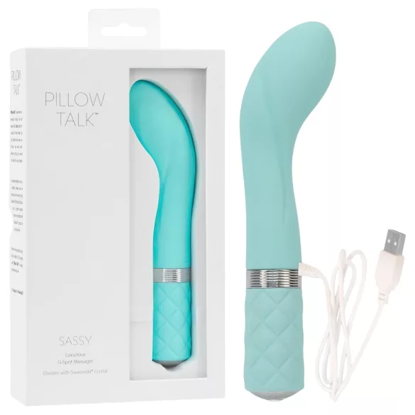 Pillow Talk Sassy - G-Punkt Vibrator mit Akku (türkis)