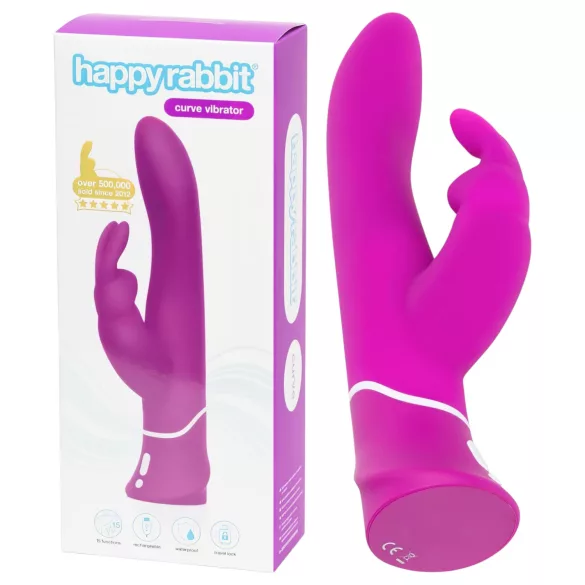 Happyrabbit Curve - wasserdichter Klitorisarm-Vibrator (lila)