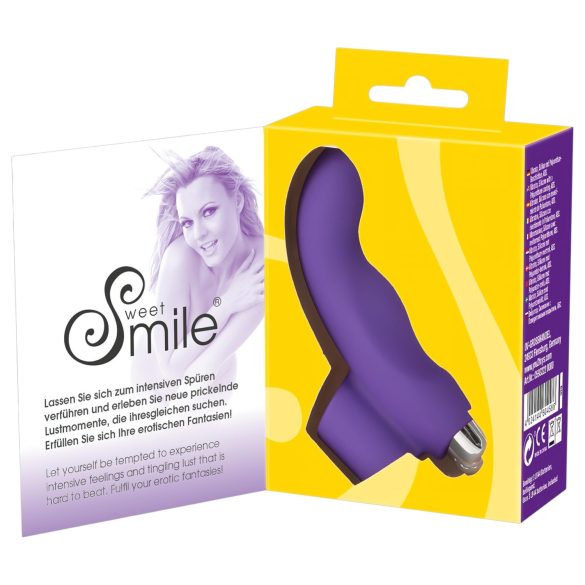 SMILE Finger - gewellter, lila Silikon-Fingervibrator