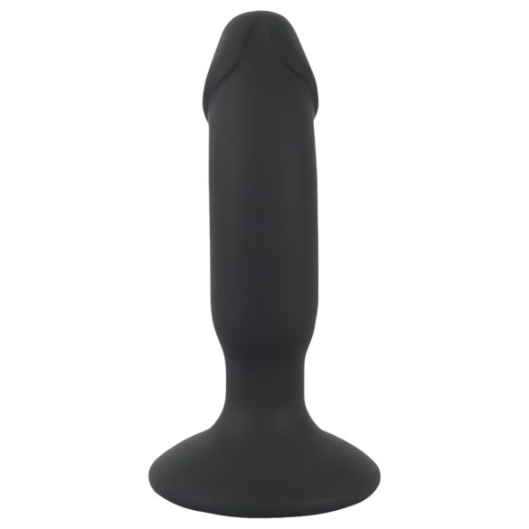 Black Velvet - Akkubetriebener Penis-Analvibrator (schwarz)