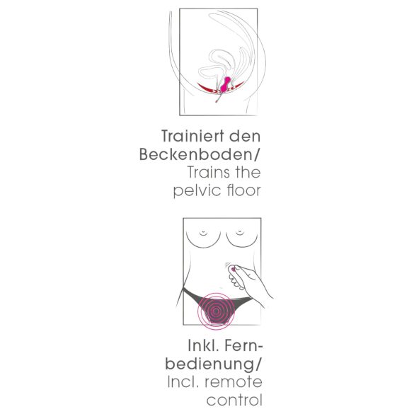 SMILE Liebeskugeln - Akku, Funkvibro-Ei (Pink)