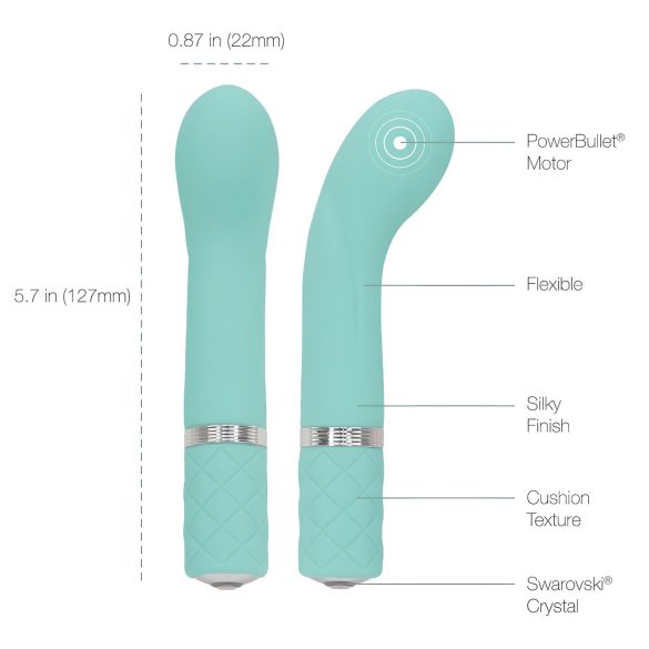 Pillow Talk Racy - Akku-G-Punkt-Vibrator (türkis)