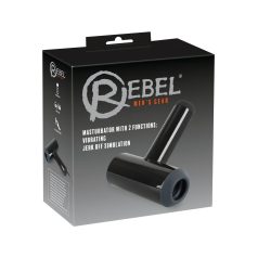 Rebel - Auf & Ab Bewegungs-Vibratoren-Masturbator (schwarz)