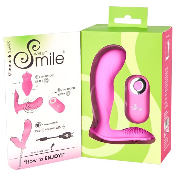 SMILE G-Spot Panty - Akku, Funk, tragbarer Vibrator (pink)