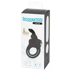   Happyrabbit Cock - Wasserdicht, Akku Penis- und Hodenring (Schwarz)