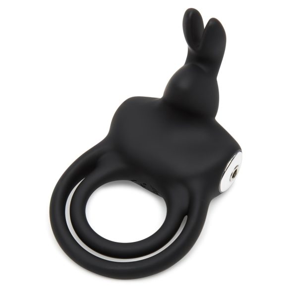 Happyrabbit Cock - Wasserdicht, Akku Penis- und Hodenring (Schwarz)