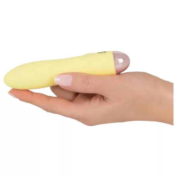 Cuties Mini Yellow - Akku-Silikonstabvibrator (gelb)