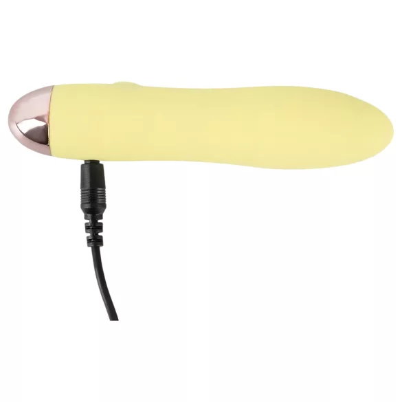 Cuties Mini Yellow - Akku-Silikonstabvibrator (gelb)